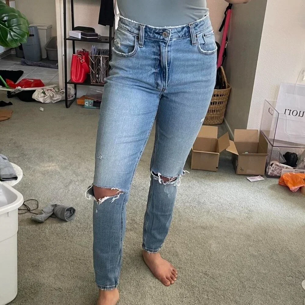 Abercrombie High Rise Curve Love Skinny Jean size 2 - Picture 5 of 6